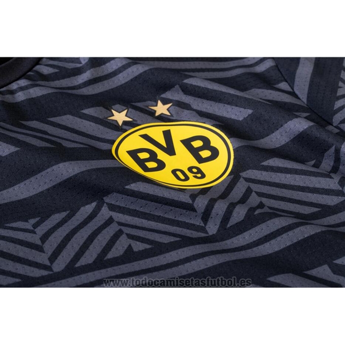 Camiseta Pre Partido del Borussia Dortmund 2022 Negro